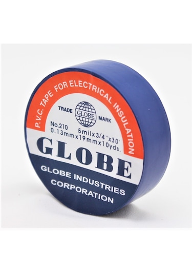 Globe Pvc Elektrik İzolasyon Bant "0.13x19x10yrds" Lacivert 10'lu Paket