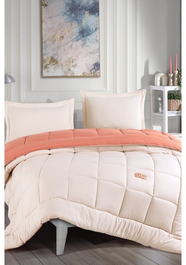 Elart Violet Comfort Uyku Seti Çift Kişilik Ekru Ekru