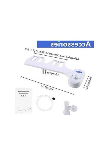 Bosphorusboutique02 2020 Ev Bide, Kendi Kendini Temizleyen, Geri Çekilebilir Su, Beyaz, 46140375, 447x230x88mm Beyaz