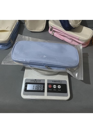 Aoyingnettech Kurşun Kılıflı Kalem Depolama Çantası Büyük Kapasiteli Gz Mavi