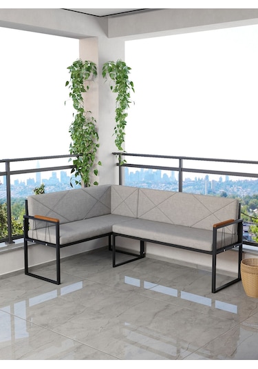 Mygusi Src Mutfak, Balkon Köşe Takimi Açık Gri