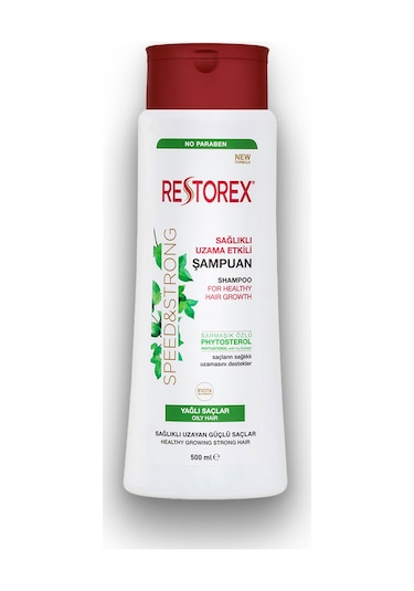 Restorex Speed Strong Yağlı Saçlar İçin Bakım Şampuanı 500 ml - Sarmaşık Özlü Uzama