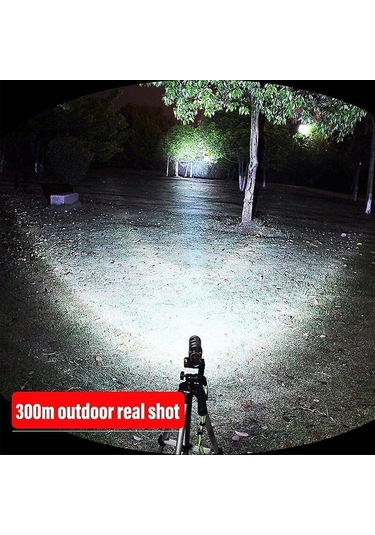 Bloomnest Yüksek Güçlü Led El Feneri, T6 Kamp Meşalesi, 4 Aydınlatma Modu, Su Geçirmez, Macera Kamp El Feneri Asorti Çok Renkli