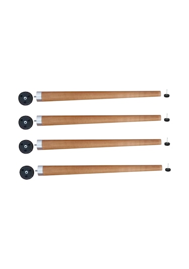 Depolife Gürgen Konik Ahşap Ayak Vidalı Pabuç Montaj Aparatlı 15 Derece Eğ (292216678)