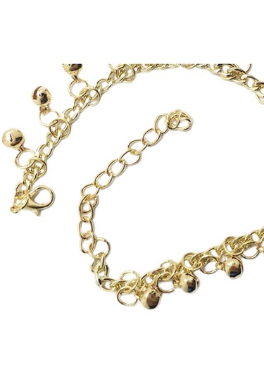 Suntek Jingling Bells Plaj Ayak Giyim Ayarlanabilir Altın Altın