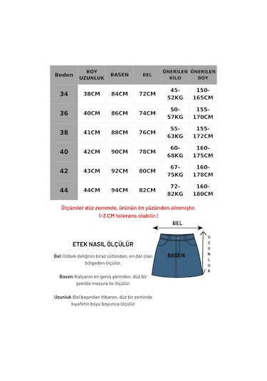 Madmext Koyu Mavi Mini Jean Etek Mg2099 Koyu Mavi