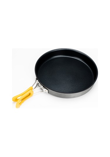 Gajeena Alocs Alüminyum Teflon Kaplama Dış Mekan Pişirme Tava, Katlanabilir Kollü, Leğenlenmeyen, Taşınabilir, Temizliği Kolay Siyah