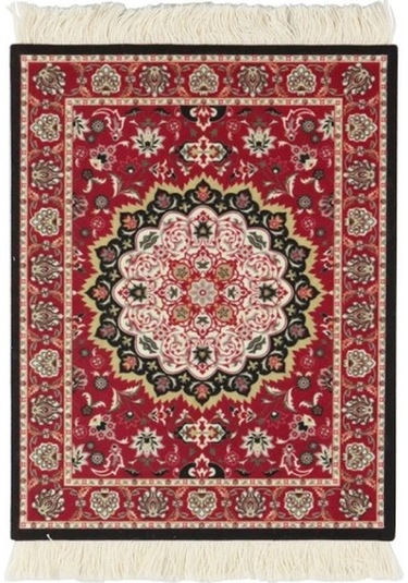 Mini Dokuma Halı Paspas Mouse Pad Retro Tarzı Halı Desenli Kupa Dizüstü Bilgisayar Fare Matı