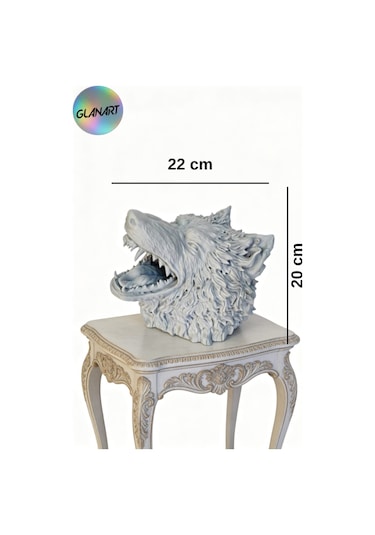 3 Boyutlu Masa Üstü Kurt Başı Büstü 3d Filament 1 Adet 25451696