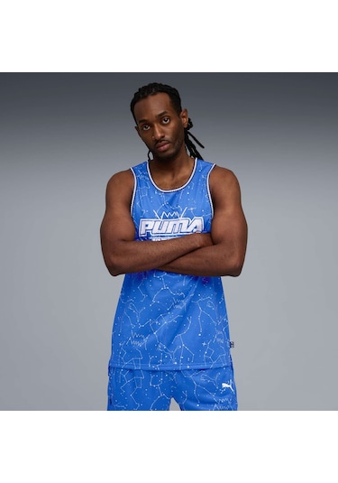 Puma Hoopaverse Erkek Basketbol Forması 632895 02 Mavi