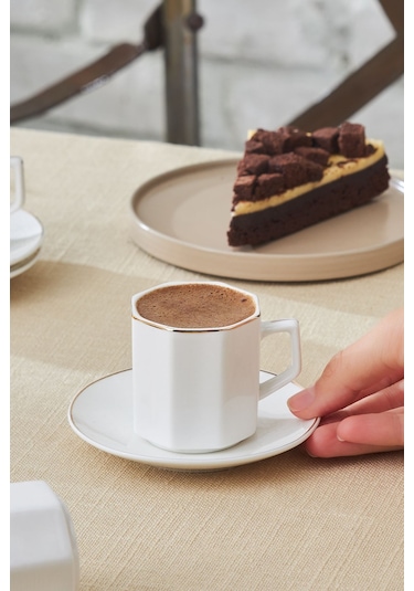 Karaca  Vezir 6 Kişilik Kahve Fincan Takımı 80 ml