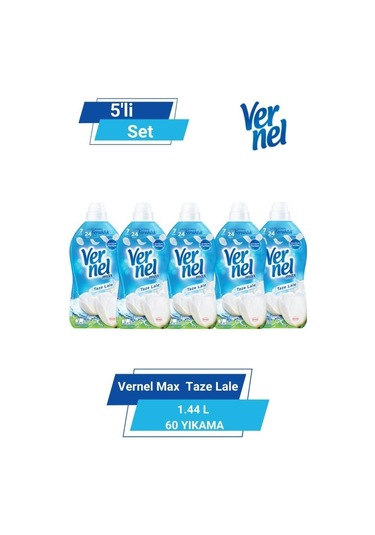 Vernel Max Taze Lale 1.44 L 60 Yıkama 5'li Set set-hnkdtj-5174-6123 5'li Set