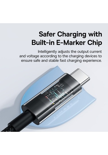 Baseus Cd Serisi Pd 00100w Usb-c / Type-c - Usb-c / Type-c Hızlı Şarj Veri Kablosu, Uzunluk: 001 M 001