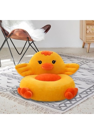 Flybuy Çocuk Koltuğu Bosphorusboutique Sarı Ördek Koltuğu, Karikatür Kanepe, Hayvan Tasarımı, Çok Renkli, 6-8 Yaş Çocuklar İçin Çok Renkli