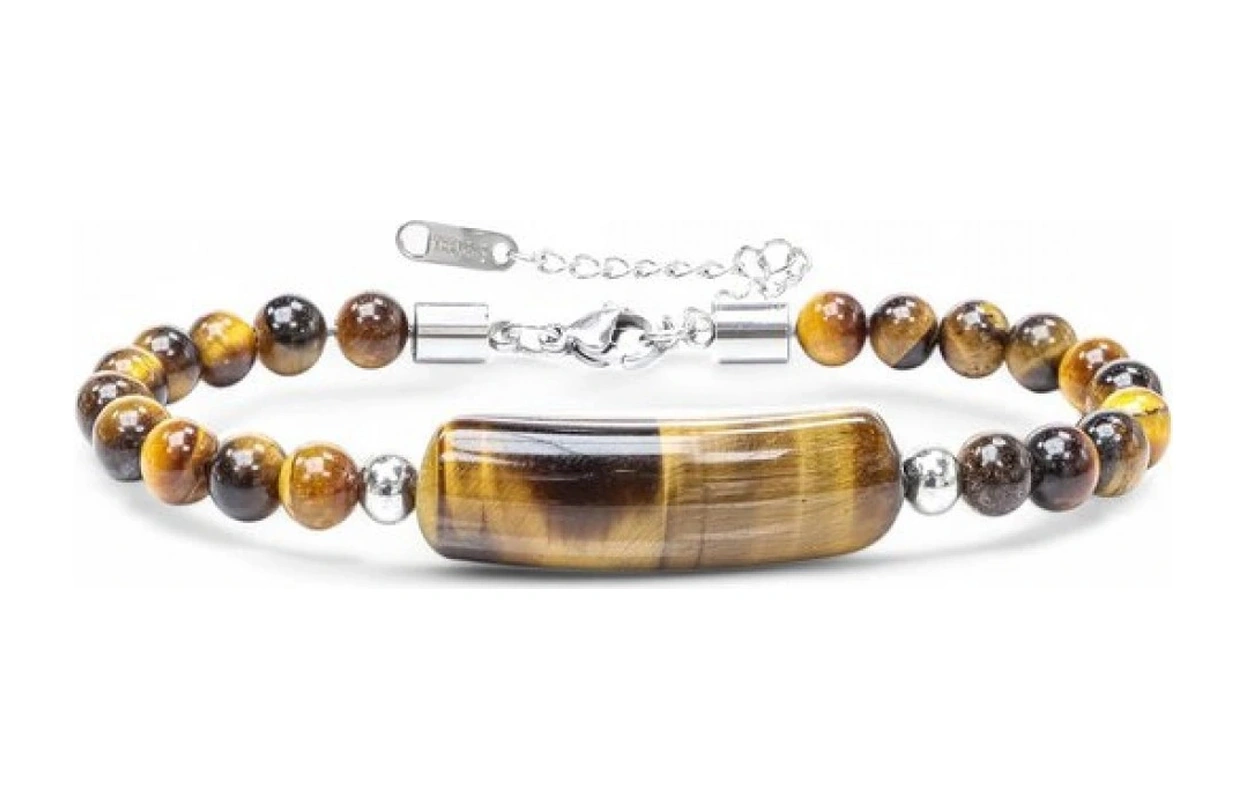 Moncuk Design Kaplan Gözü Taşlı Çelik Halat Ve Çelik Klipsli Bileklik 33512b19d6 Çok Renkli