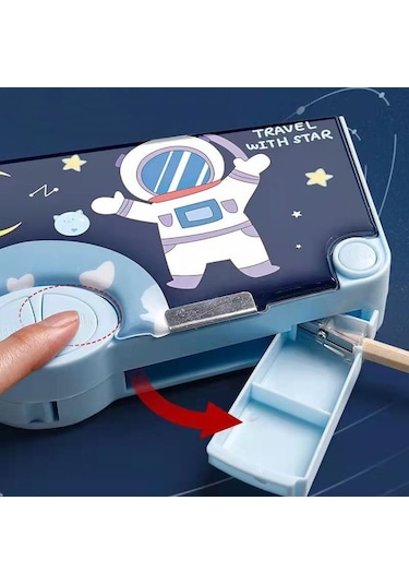 Star Çok Fonksiyonlu Gelişmiş Kalem Kutusu Blue