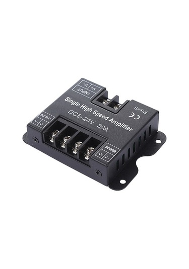 Novahub Dc 5-24v 30a Led Şerit Sinyal Amplifikatörü, Alüminyum Kasa, Smd 3528-5630 İçin Optimize Edilmiş Versiyon