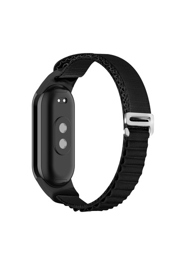 Xiaomi Mi Band 8 9 10 Uyumlu Alpine Loop Kordon Kayış Siyah