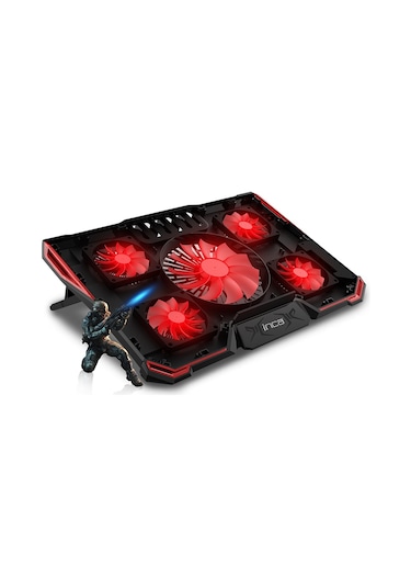 Inca INC-611 GMS Arrax 5 Fanlı 13" - 17" Gaming Notebook Soğutucu