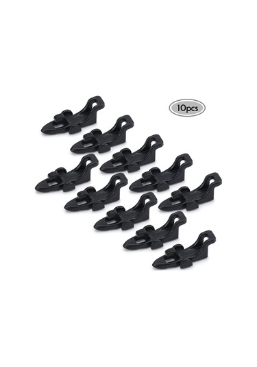 Xiyyadms 10 Adet Siyah Abs İğne Tutucu, O Halkalı Balıkçılık İğne Tutucu Aleti