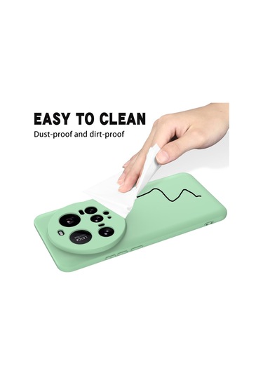 Xiaomi 15 Ultra Düz Renkli Sıvı Silikon Damlamaz Tam Kapsama Telefon Kılıfı Yeşil