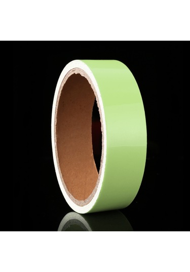 Sones Işıklı Bant Yeşil Karanlıkta Parlayan Duvar Stickerı Işıklı Fotolüminesan Bant Sahne Ev Dekorasyonu, Boyut: 2cm X 10m Yeşil Işık