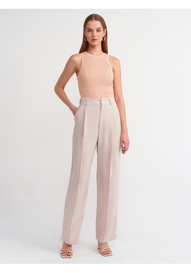 Dilvin Bisiklet Yaka Triko Atlet Şeftali