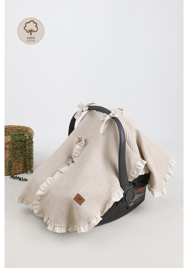 Fırfırlı Pike Bebek Puset Örtüsü Puset Ana Kucağı Örtüsü