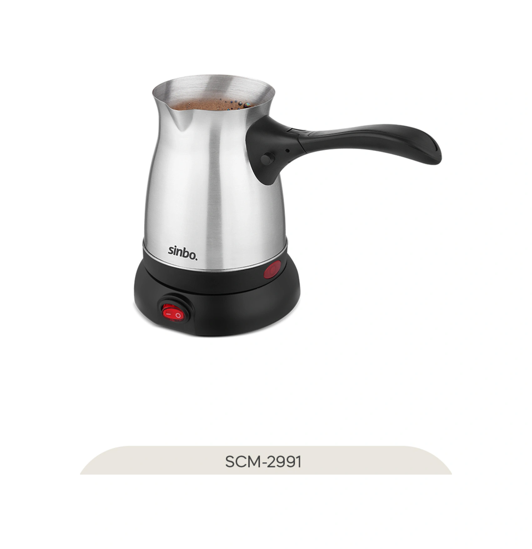 Sinbo SCM-2991 Elektrikli Cezve Türk Kahvesi Makinası Katlanır Kulplu