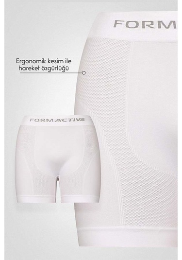 Uniquetrenders Erkek Dikişsiz/seamless Nefes Alabilen Boxer Beyaz