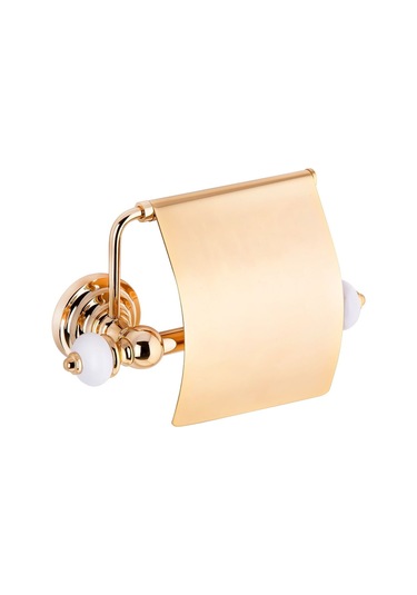 İsaoğlu Yapı Gold Tuvalet Kağıtlığı Premium Vintage Komple Pirinç Malzeme Gold Kağıtlık Gold