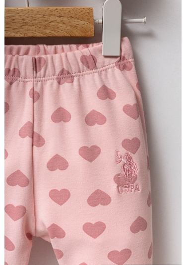 U.S. Polo Assn. U.s. Polo Assn Kız Bebek Pembe Takım Pembe