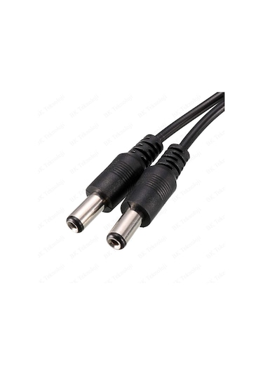 Dc Güç 5.5x2.1mm 1 Dişi-2 Erkek Jack Kablo Çoklayıcı