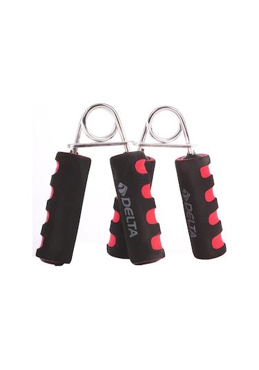 Delta- Sünger Tutamaçlı İki Adet Deluxe El Yayı - Kırmızı & Siyah