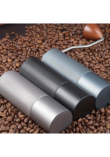 Honeybeeshop Simli Gumus Rengi El Degirmeni Ic Dijital Ayarlanabilir Paslanmaz Celik Konik Ogutucu Kahve Mutfak Aksesuarlari 1 Adet