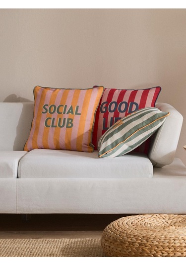 Color Pop 3'lü Kırlent Kılıfı Yeşil