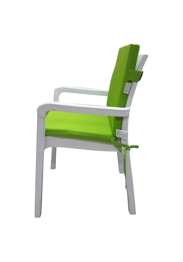 Mirzade 4 Adet Elit Su Geçirmez Yüksek Arkalı Minder-fıstık Yeşil