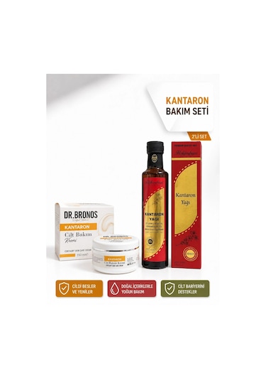 Dr. Bronos Kantaron Cilt Bakım Kremi 150 ML + Hekimhan Kantaron 250 ML