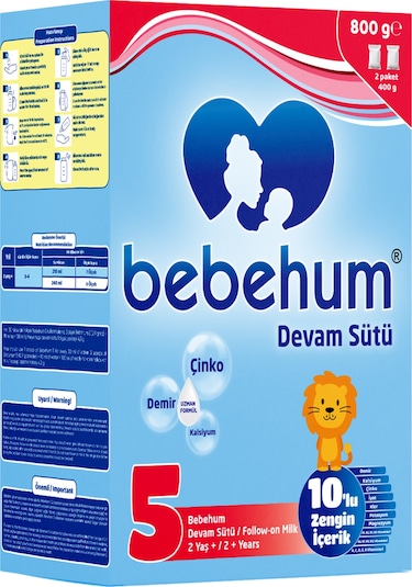 Bebehum 5 Devam Sütü 800 Gr 2 Yaş+