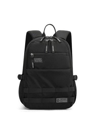 Wepower 2329 Su Geçirmez Naylon Rahat Sırt Çantası Nefes Alabilir Erkek Sırt Çantası 14 Inç Dizüstü Bilgisayar İçin Siyah