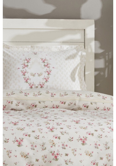 Karaca Home Sonya Pamuk Çift Kişilik Nevresim Takımı Yeşil