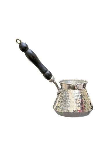 Cezve Tombik Bakır Gümüş Kaplama