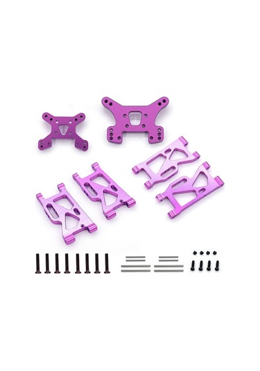 Wltoys 144001 Rc Araç İçin Alüminyum Süspansiyon Kolları Ve Salıncak Kolları Seti