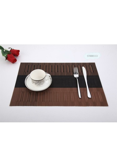 Vkemall Pvc Örgü Kaymaz Mutfak Minderi - Gri Ve Beyaz Gradyan 4'lü Set , 80 C Isıya Dayanıklı, Kolay Temizlenebilir. Diğer