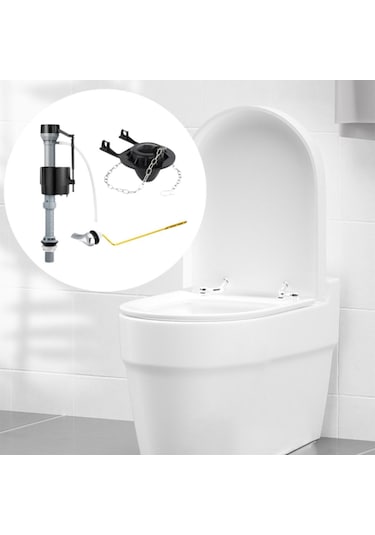 Suntek Yan Girişli Tuvalet Rezervuarlarının Değiştirilmesi Siyah T4201