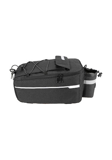 Jeemson Yalıtımlı Bisiklet Bagaj Çantası - Su Geçirmez, Reflektif Detaylı, Geniş Depolama Alanı, Siyah Siyah