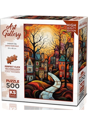 Ks Games 500 Parça Evler Puzzle - David Fairchild