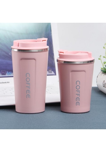 Mavi 304 Paslanmaz Çelik Vakum Bardak Açık Eğlence Su Bardağı Basit Çay Bardağı Araba Ofis Kahve Fincanı 301-400ml