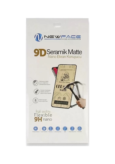 Newface Oppo Reno 4 Lite Mat Seramik Nano Ekran Koruyucu Arka Kapak