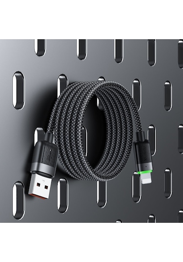 Mcdodo CA-6000 USB İphone Uyumlu Şarj Kablosu 1.2 M Siyah